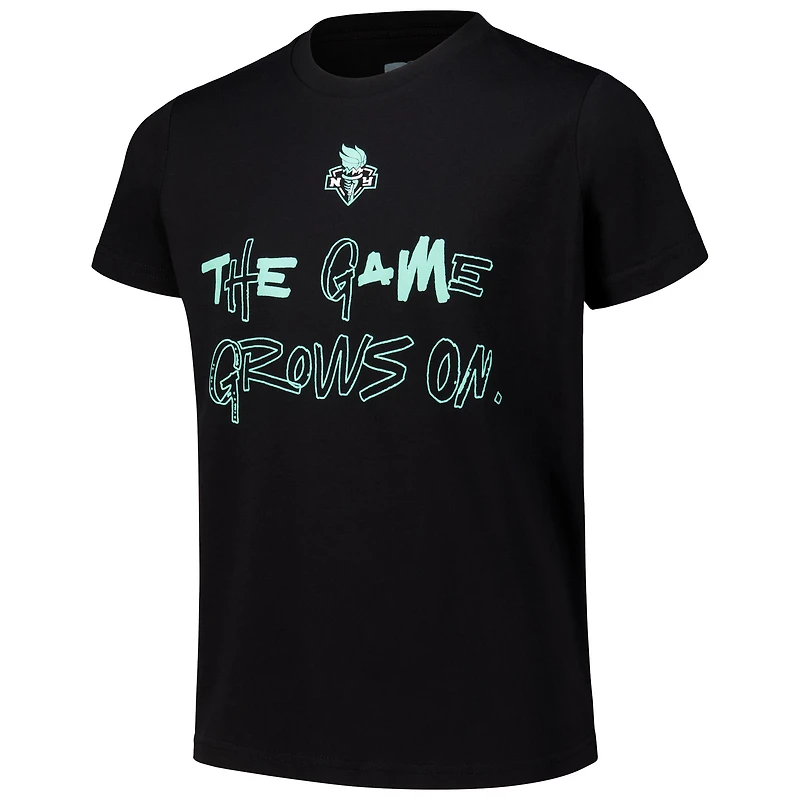 T-shirt noir de l'équipe New York Liberty Go Round21 pour jeunes