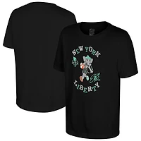 Youth Stadium Essentials Black New York Liberty Mascot Numero Uno T-Shirt