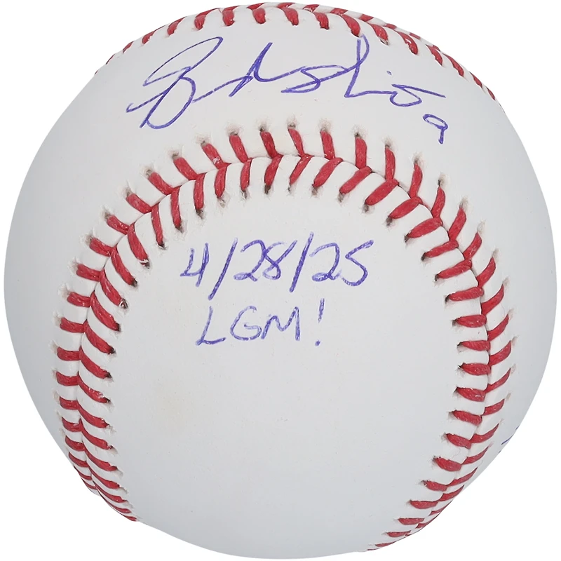 Brandon Nimmo New York Mets Autographed Baseball with Multiple Inscriptions - Limited Edition of 25