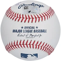Balle de baseball autographiée de Brandon Nimmo des Mets de New York avec inscriptions multiples - Édition limitée à 25 exemplaires