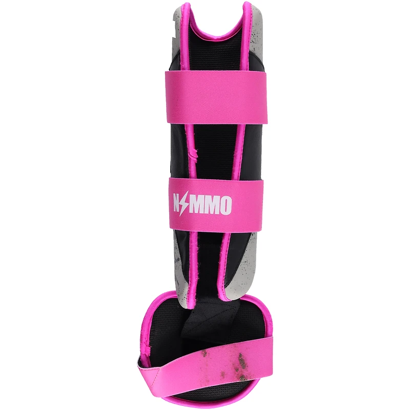 Brandon Nimmo New York Mets Autographed Game-Used Gray/Pink Bruce Bolt Leg Guard from the 2024 MLB Season