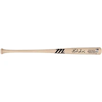 Brandon Nimmo New York Mets Autographed Game-Used Tan Marucci Bat from the 2023 MLB Season - RG13308673