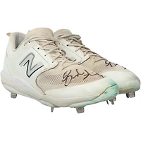 Brandon Nimmo New York Mets Autographed Game-Used White New Balance Cleats from the 2024 MLB Season