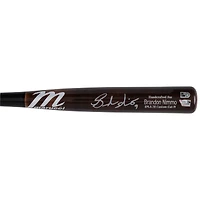 Brandon Nimmo New York Mets Autographed Player-Issued Brown/Black Marucci Bat from the 2024 MLB Season