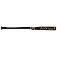 Brandon Nimmo New York Mets Autographed Player-Issued Brown/Black Rawlings Bat from the 2024 MLB Season