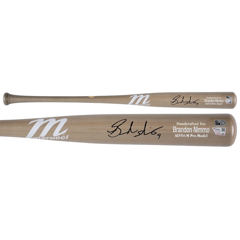 Brandon Nimmo New York Mets Autographed Player-Issued Gray Marucci Bat from the 2024 MLB Season