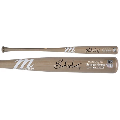 Brandon Nimmo New York Mets Autographed Player-Issued Marucci Bat from the 2024 MLB Season