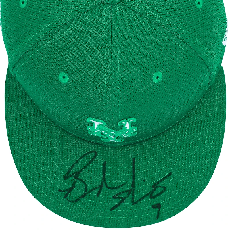 Brandon Nimmo New York Mets Autographed Player-Worn Green Cap from the 2023 MLB Season