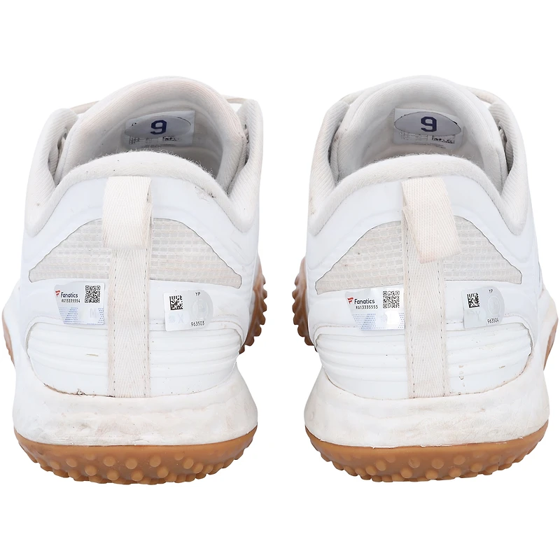 Brandon Nimmo New York Mets Autographed Player-Worn White New Balance Shoes from the 2023 MLB Season