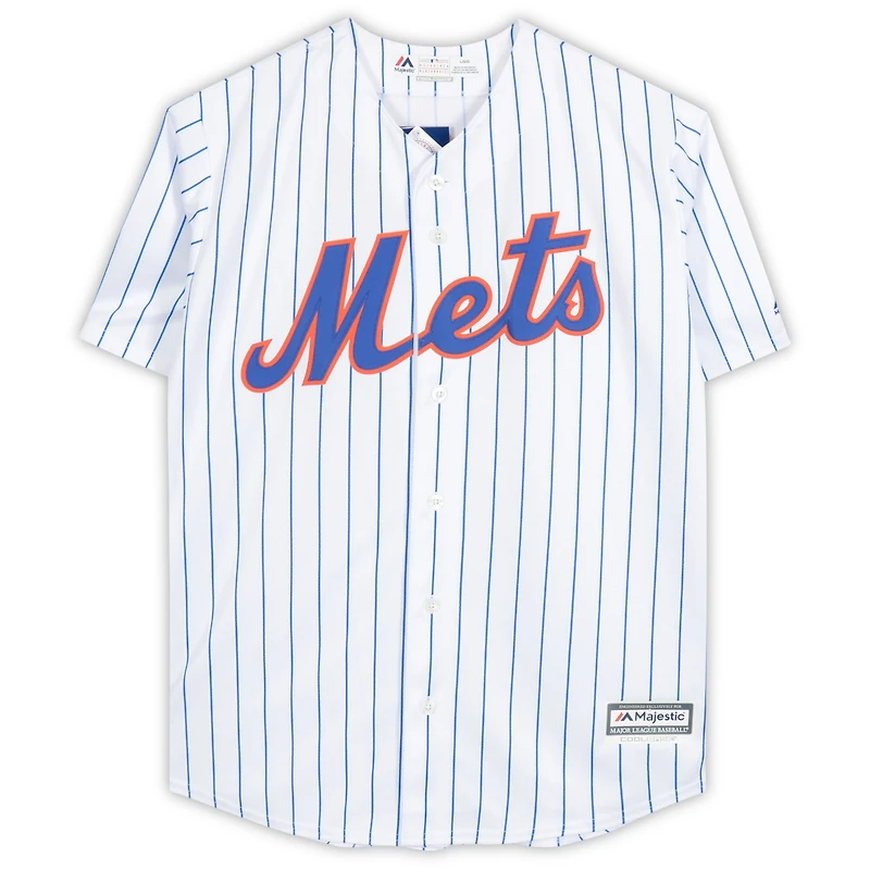 Brandon Nimmo New York Mets Autographed White Majestic Replica Jersey