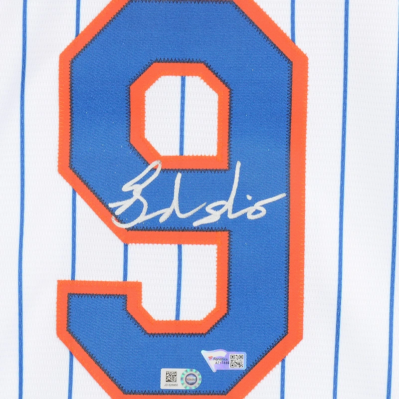 Brandon Nimmo New York Mets Autographed White Majestic Replica Jersey