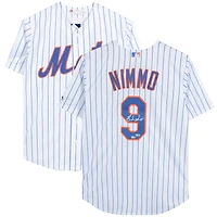 Brandon Nimmo New York Mets Autographed White Majestic Replica Jersey