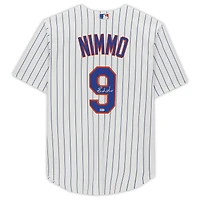 Brandon Nimmo New York Mets Autographed White Nike Replica Jersey
