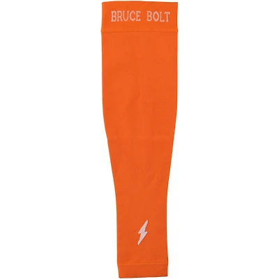 Manchon orange Bruce Bolt de Brandon Nimmo des New York Mets utilisé lors du match de la saison 2023 de la MLB