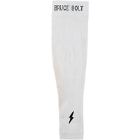 Manchon Bruce Bolt blanc utilisé par Brandon Nimmo pour les Mets de New York lors de la saison 2023 de la MLB