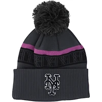 Brandon Nimmo New York Mets Player-Worn Gray Beanie from the 2024 MLB Season