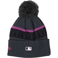 Brandon Nimmo New York Mets Player-Worn Gray Beanie from the 2024 MLB Season
