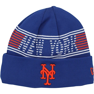 Brandon Nimmo New York Mets Player-Worn Royal Beanie from the 2024 MLB Season