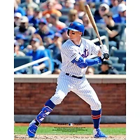 Brandon Nimmo, joueur non signé des Mets de New York, se prépare à frapper une photo verticale