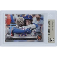 Brett Baty New York Mets 2022 Topps Now Slugs Two-Run Homer In 1st Career At-Bat #729 BGS Authenticated 10 Rookie Card - 9.5,10,10,10 Subgrades