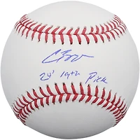 Balle de baseball autographiée par Carson Benge des Mets de New York avec inscription « 24 » (19e choix)