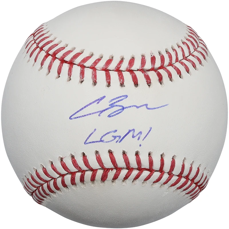 Carson Benge New York Mets Autographed Baseball with "LGM!" Inscription
