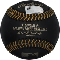 Carson Benge New York Mets Autographed Black Leather Baseball