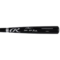 Carson Benge New York Mets Autographed Black Rawlings Pro Bat with "2024 19th Pick" Inscription
