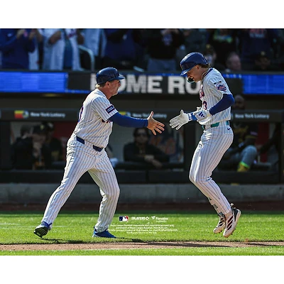 Carson Benge New York Mets Unsigned MLB Debut First Career Home Run Celebration Photograph
