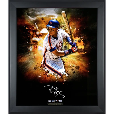 Darryl Strawberry New York Mets Framed Autographed 20" x 24" In-Focus Photograph