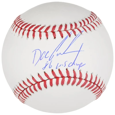 Balle de baseball autographiée par Doc Gooden des Mets de New York avec inscription « Champions des Séries mondiales 86 »