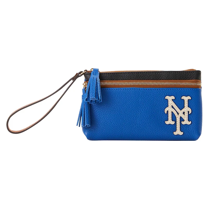 Dooney & Bourke New York Mets Infield Double-Zip Wristlet