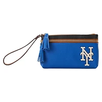 Dooney & Bourke New York Mets Infield Double-Zip Wristlet