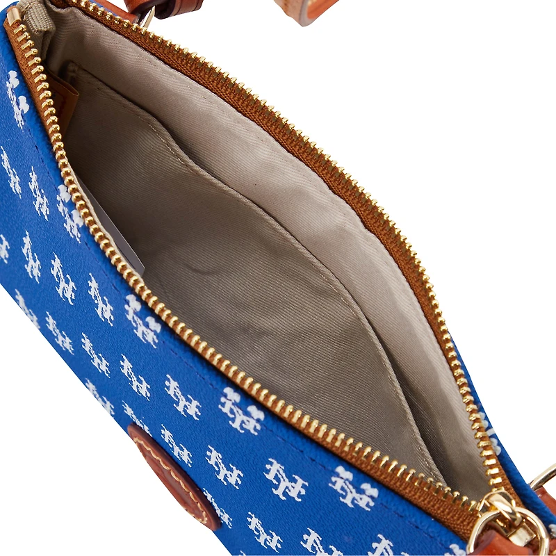 Dooney & Bourke New York Mets Sac à main à bandoulière avec fermeture éclair sur le dessus