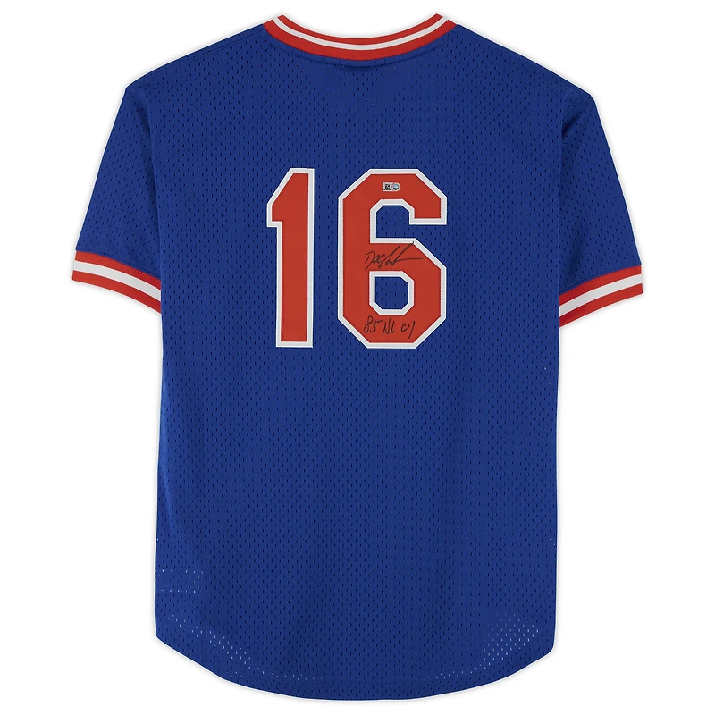 Dwight Gooden New York Mets Autographed Mitchell & Ness Replica Jersey with "85 NL Cy" Inscription