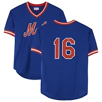 Maillot réplique autographié par Dwight Gooden des New York Mets avec Mitchell & Ness et inscription « 85 NL Cy »