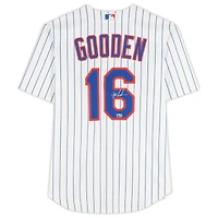 Dwight Gooden New York Mets Autographed White Nike Cooperstown Collection Replica Jersey