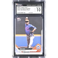 Carte Edwin Díaz New York Mets 2025 Topps Now Road to Opening Day #OD-180 authentifiée CGC (10 cartes)