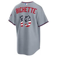 Fourth of July Men's New York Mets Bo Bichette Nike Gray USA 250 Stadium Jersey