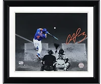 Francisco Alvarez New York Mets Autographed 11" x 14" Swinging Spotlight Photograph - Signed in Orange Ink