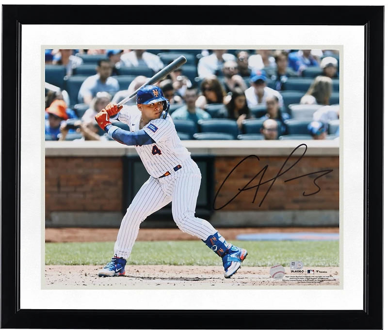 Francisco Alvarez New York Mets Autographed 16" x 20" Hitting Photograph