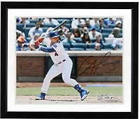 Francisco Alvarez New York Mets Autographed 16" x 20" Hitting Photograph