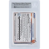 Francisco Alvarez New York Mets Carte authentifiée Bowman Draft 2021 #BD-112 Beckett Fanatics Witnessed avec l'inscription "MLB Debut 9-30-22"