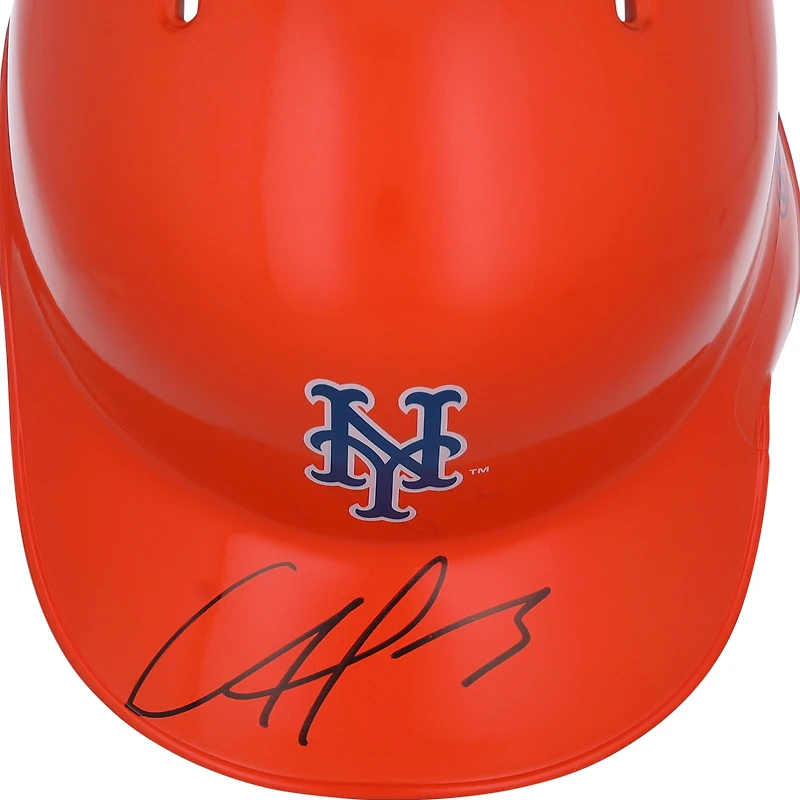 Francisco Alvarez New York Mets Autographed Alternate Chrome Rawlings Mini Batting Helmet - Fanatics Exclusive