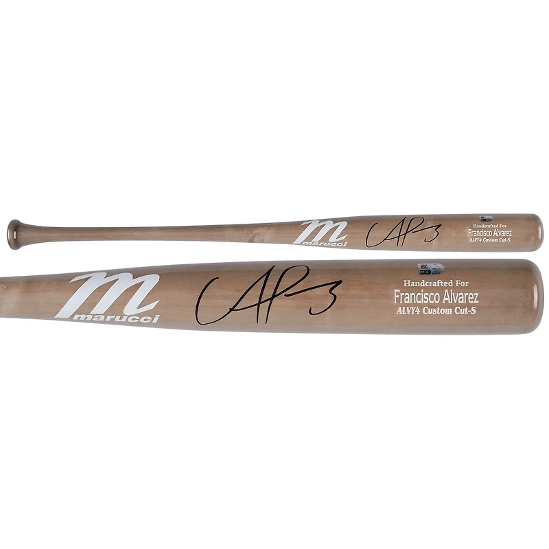 Francisco Alvarez New York Mets Autographed Marucci Game Model Bat