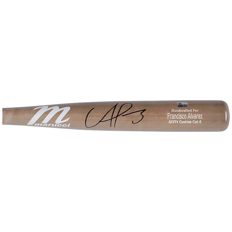 Francisco Alvarez New York Mets Autographed Marucci Game Model Bat