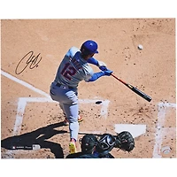 Francisco Lindor New York Mets Autographed 16" x 20" Bird's Eye Of A Home Run Photograph