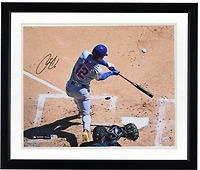 Photo dédicacée de Francisco Lindor (New York Mets) - Vue plongeante sur un home run (40,6 x 50,8 cm)