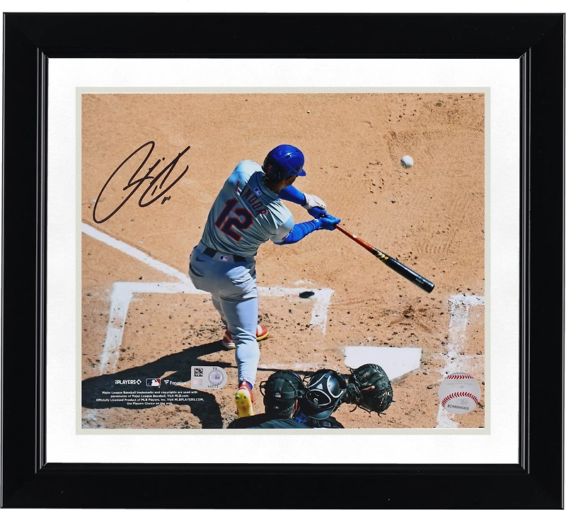 Francisco Lindor New York Mets Autographed 8" x 10" Bird's Eye Of A Home Run Photograph