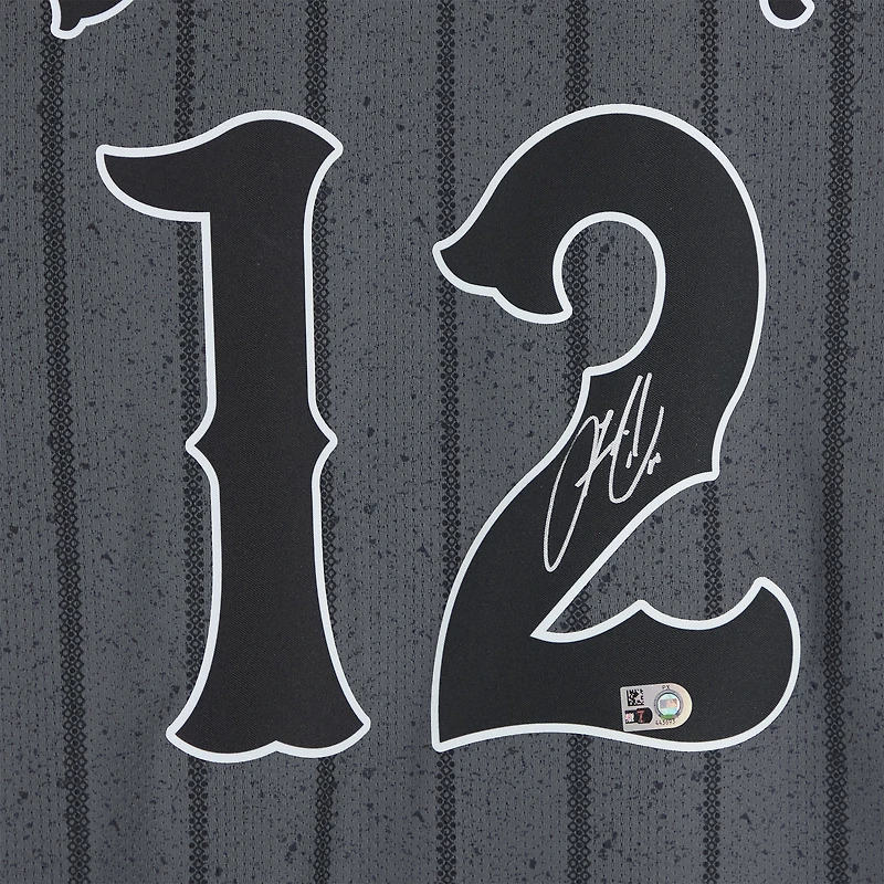 Francisco Lindor New York Mets Autographed Black Nike City Connect Limited Jersey